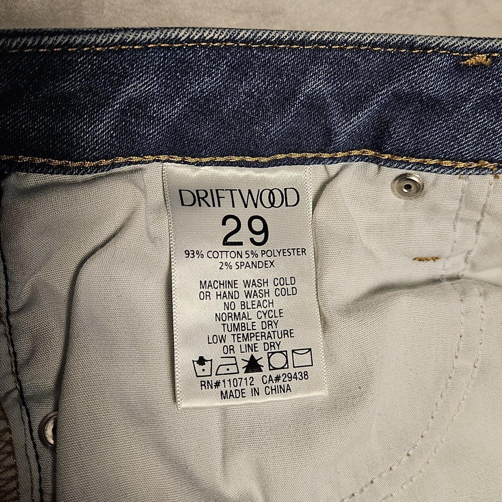 Driftwood by Free People Blue Farrah Sunset Flare Bojo Western Denim Jeans Sz 29 - Picture 2 of 12